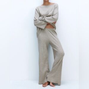 Rib Knit Sweater Set